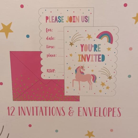 Unicorn Party in a Box Children’s Party Kit 49 pc Set - Picture 2 of 6